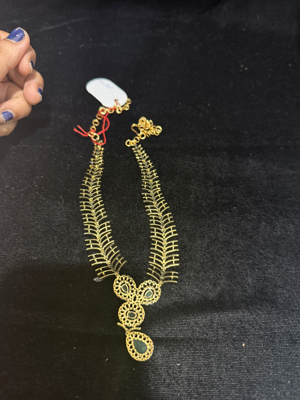Cz necklace set with earrings!