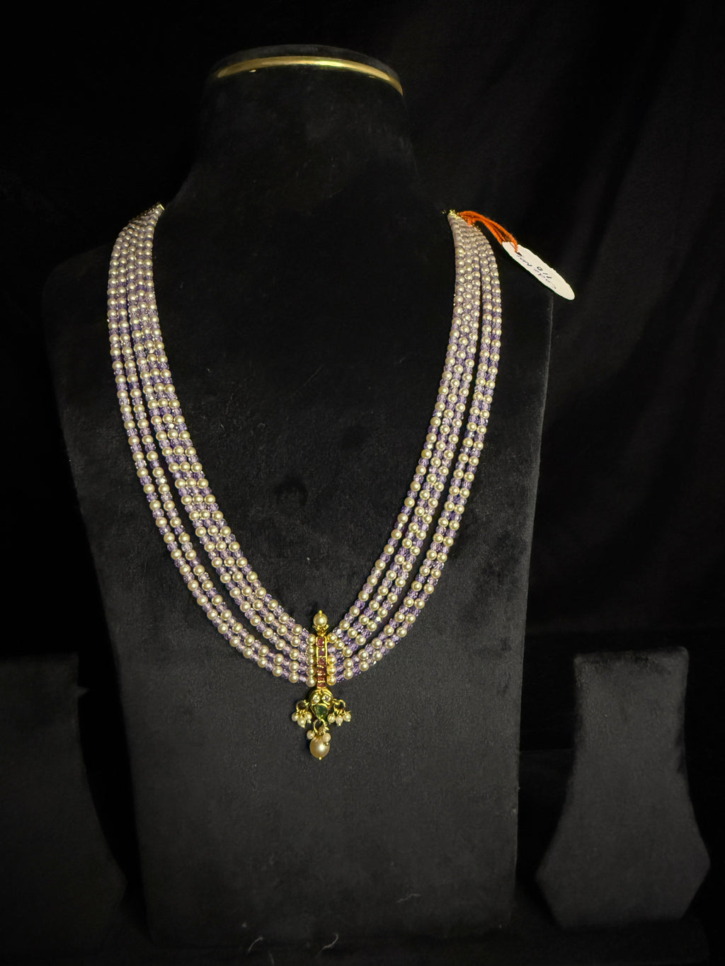 Swarovski pearls and lavender beads!