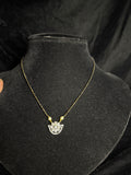 Black diamonds chain with stones pendant!