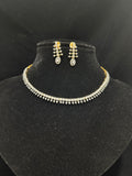 Cz necklace set with earrings!