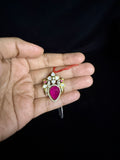 Moissonite pendant with pink stone!